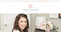 Desktop Screenshot of carlyisinspired.com